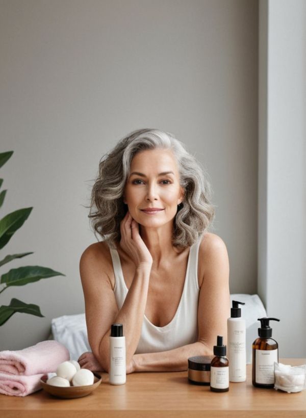 a group of people working on a big table on their laptops, headphones, water bottles